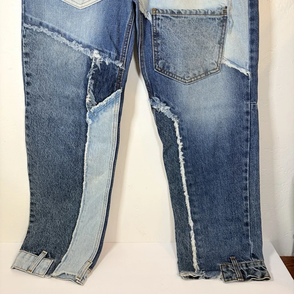 Revice Size 27‎ Patchwork Re done Matchmaker Love at First Sight Jeans Straight